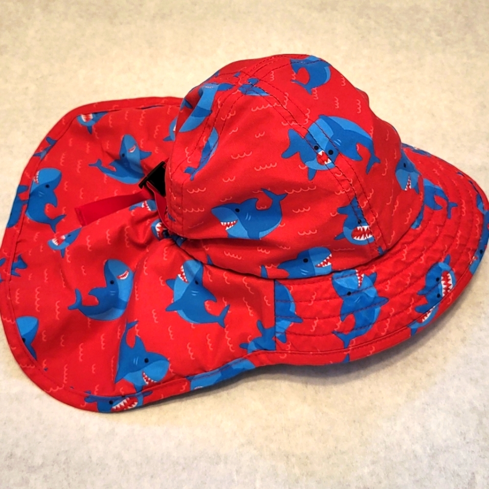 Zoocchini shark print baby/toddler sun hat